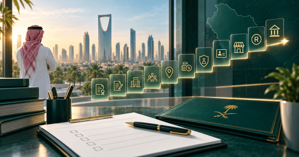 التراخيص والتسجيلات الرسمية للشركات في السعودية - دليل الامتثال الكامل