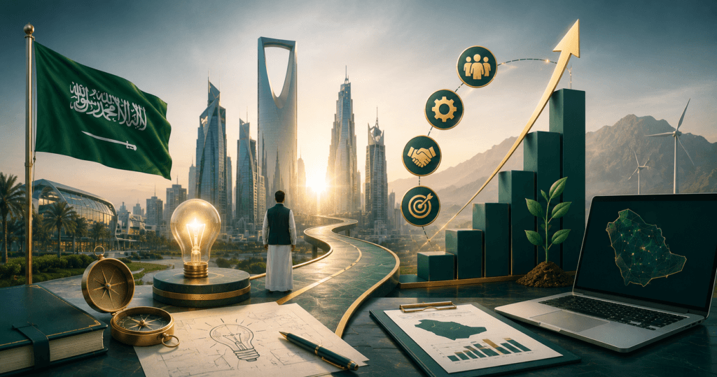 ريادة الأعمال في السعودية والطريق نحو رؤية 2030 1 ريادة الأعمال في السعودية والطريق نحو رؤية 2030